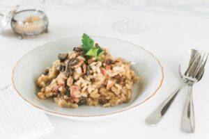 recette saucisse sèche risotto